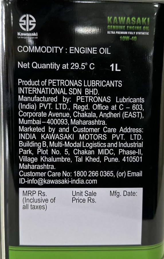 Image of Kawasaki Genuine Ultra-premium 10W-40 oil / Oil /Premium Engine Oil For Motorcycle /Genuine Engine Oil.
