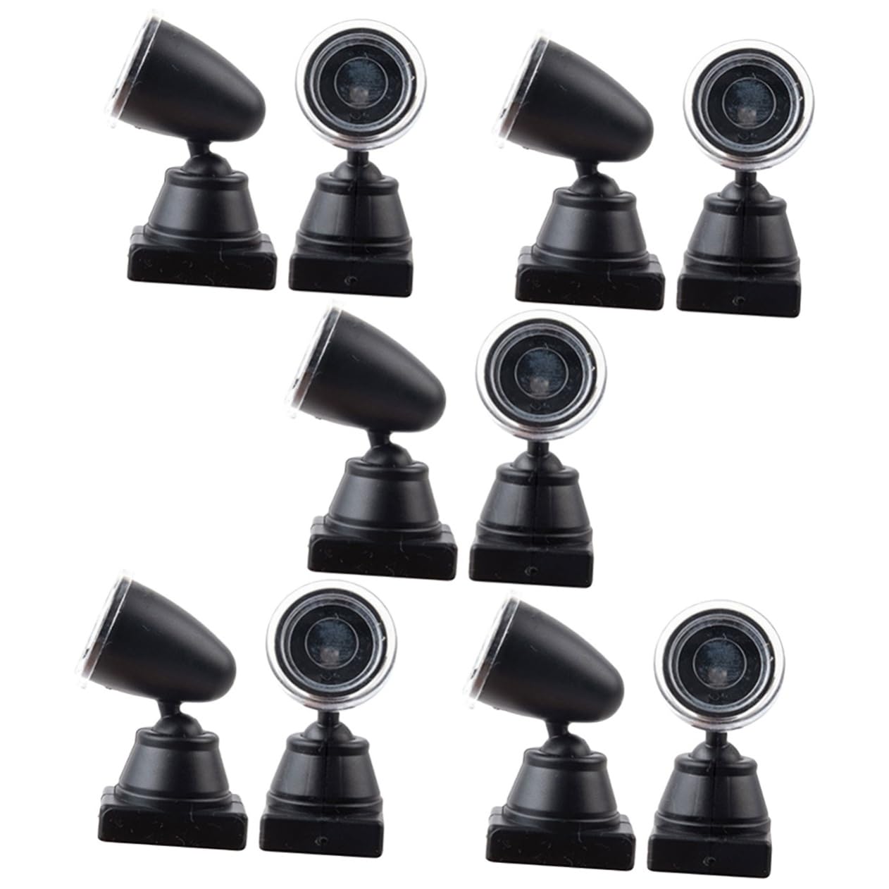 PLAFOPE 5sets Miniature Spotlight Model Train Signal Light Sturdy Material Railroad Signal Light for Table Scene 2pcs*5