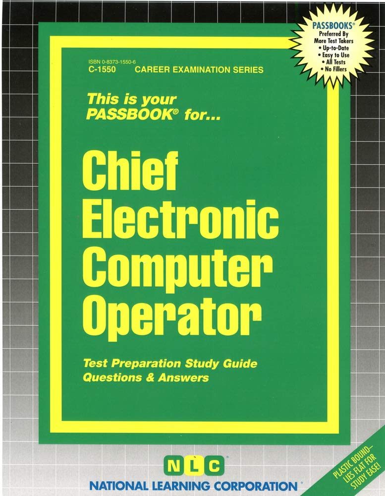 Chief Electronic Computer Operator(Passbooks)