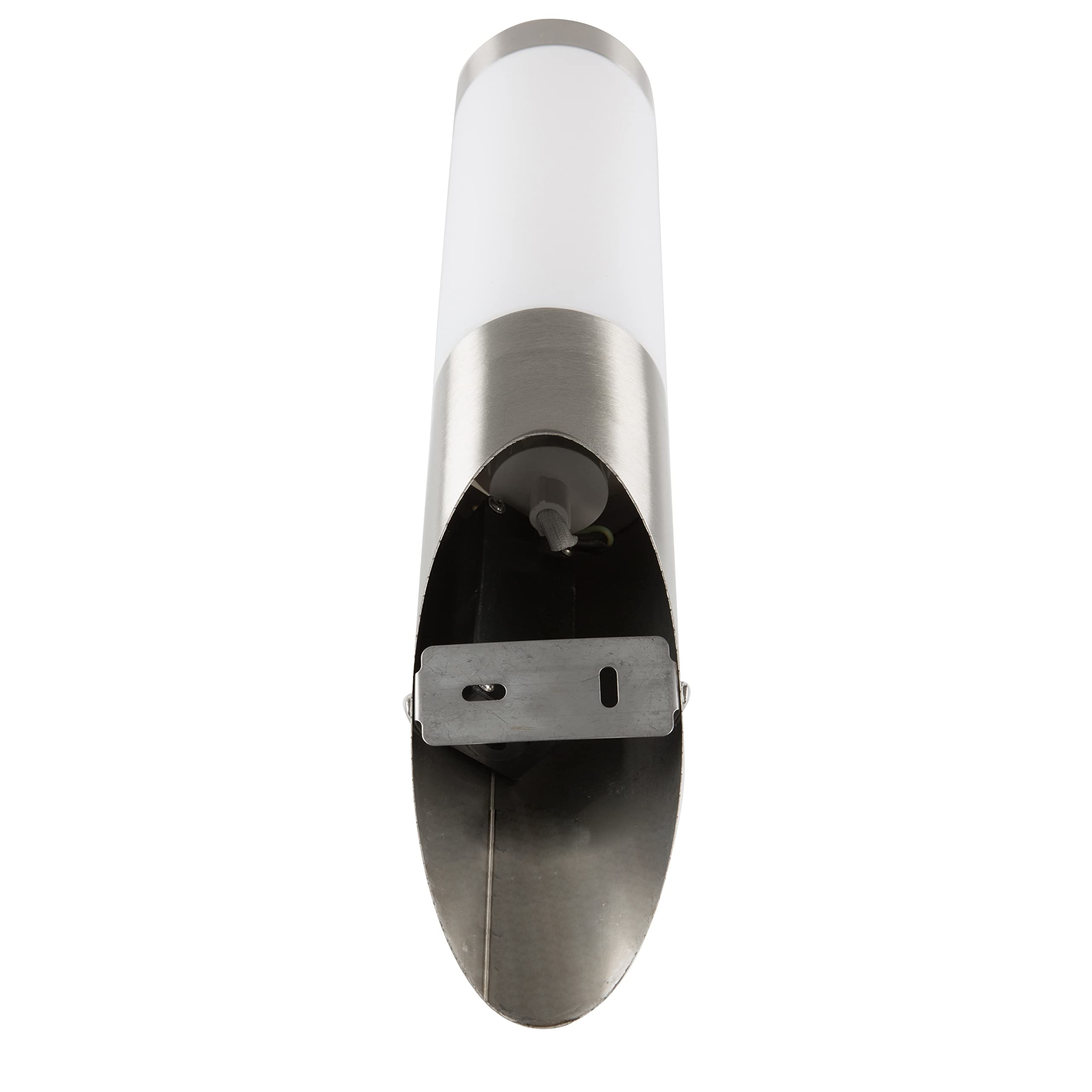 Smartwares – Außenleuchte –Wandfackel – Edelstahl – E27-Sockel – IP44, Silber (Packung mit 3)