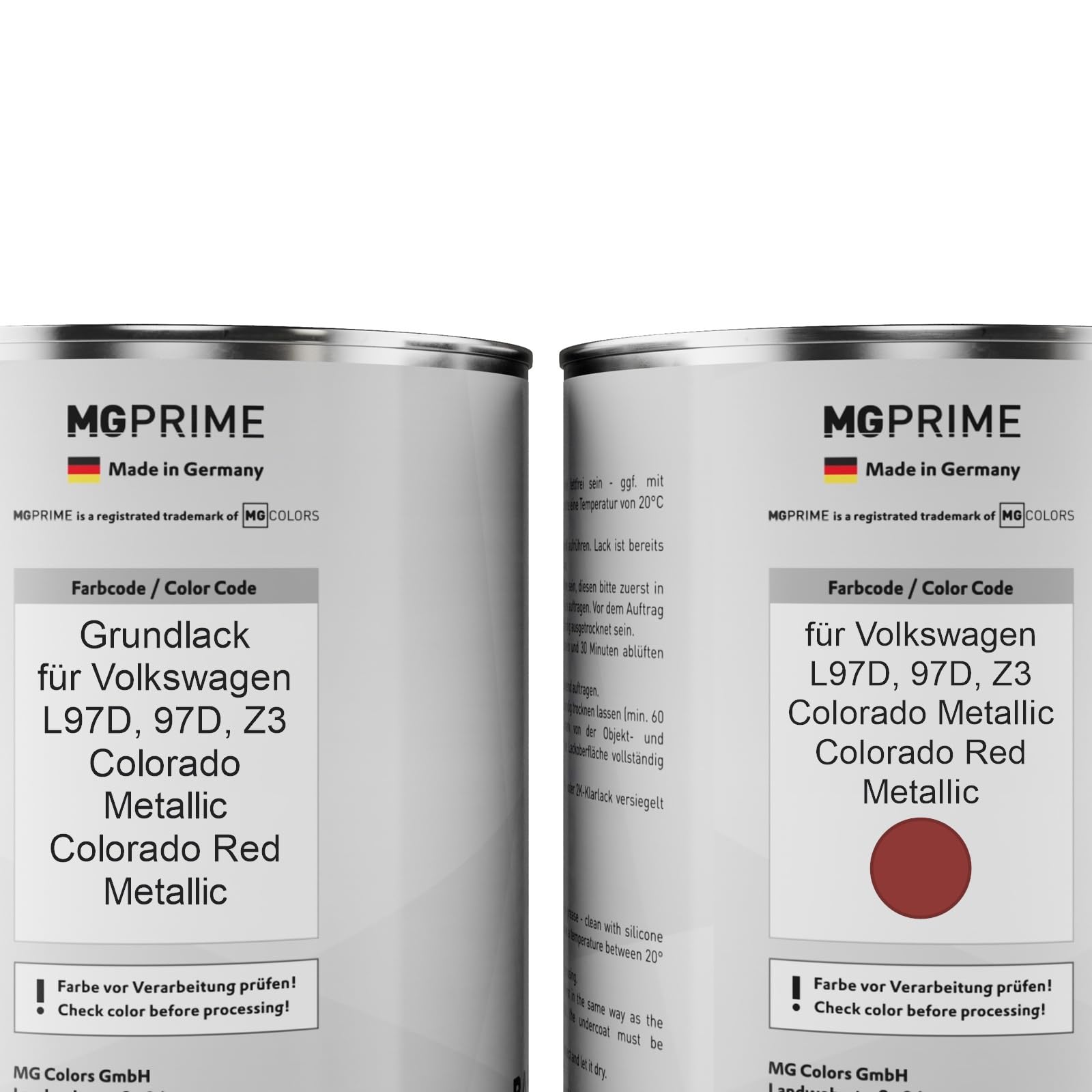 MG PRIME Lakier w puszkach do Volkswagen L97D / 97D / Z3 Colorado Me. 2,0L