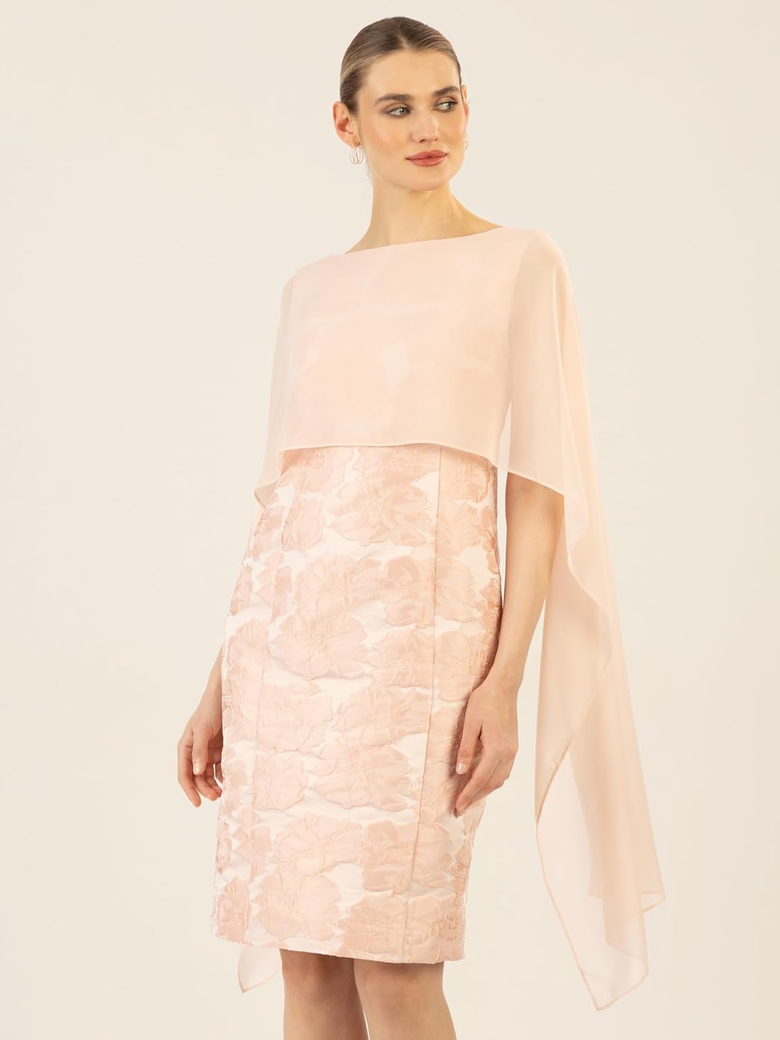 Jacquardkleid Mit Chiffonstola Women's Cocktail Dress