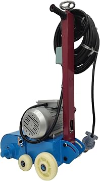 TECHTONGDA Electric Rust Remover 110V Hand-pushed Deck Rust Descaling Machine, Paint Cleaner Rust Removal Machine Remover Equipment for Steel Plate Surface