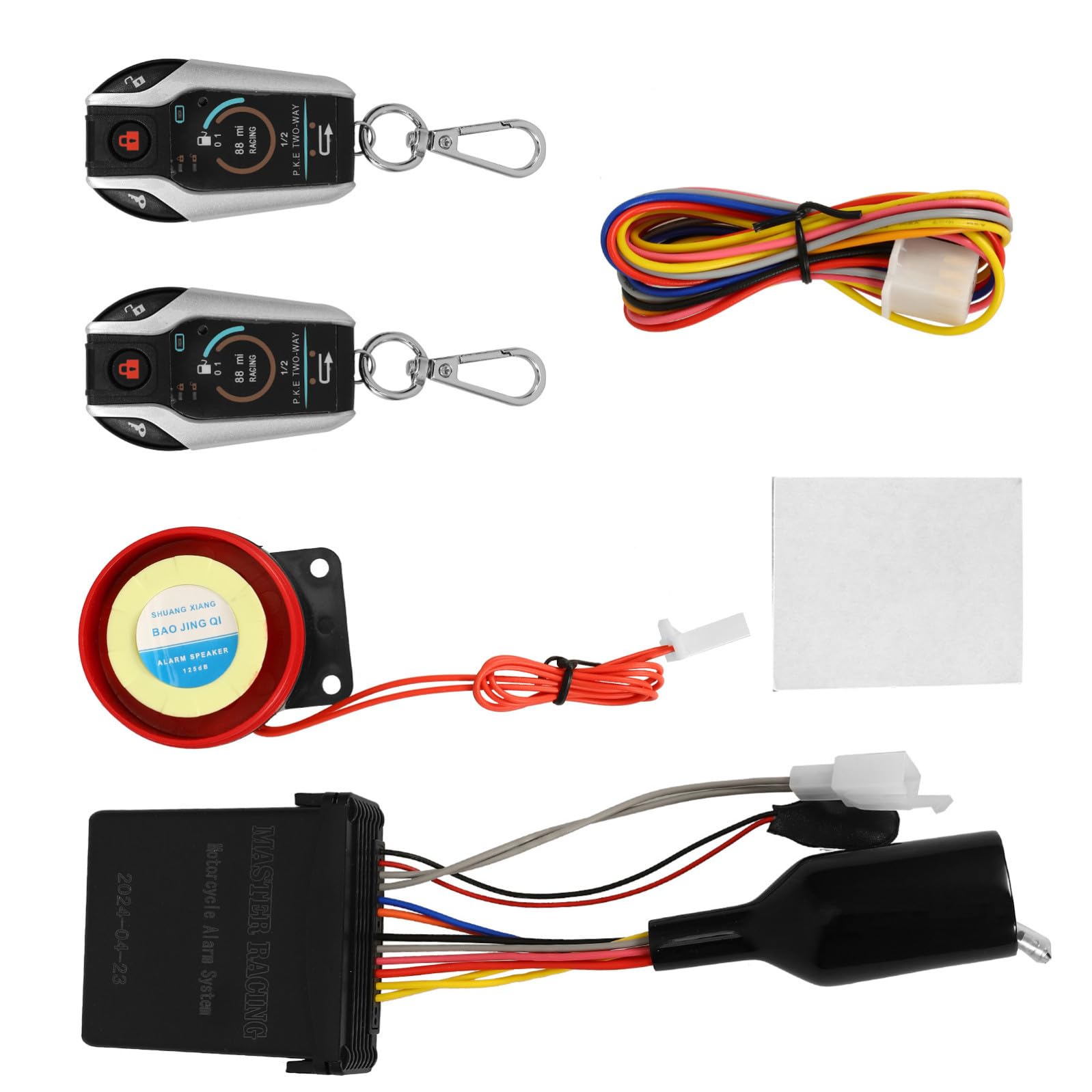 CLISPEED Allarme Antifurto per Moto Telecomando, Blocco Automatico e Avvio Remoto, Dispositivo di Sicurezza in Plastica per Motociclette, Kit Antifurto Localizzatore Veicolo