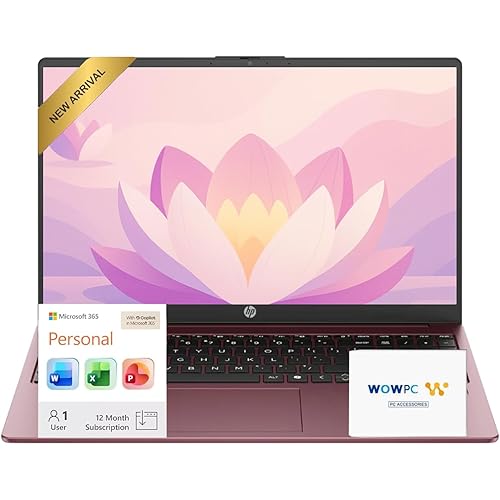 HP Ultrabook 15.6" Business Laptop Computer with Microsoft 365 • 2025/2026 Edition • Copilot AI • Intel 4-Core N200 CPU • 1.1TB Storage (1TB OneDrive + 128GB UFS) • 8GB RAM • Win 11 • w/o Mouse