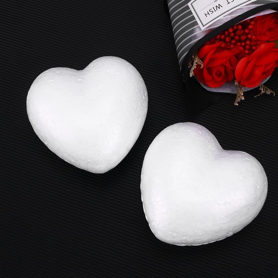 Couronne Mousse Cœur Creux 30 Cm En Mousse De Polystyrène En Forme