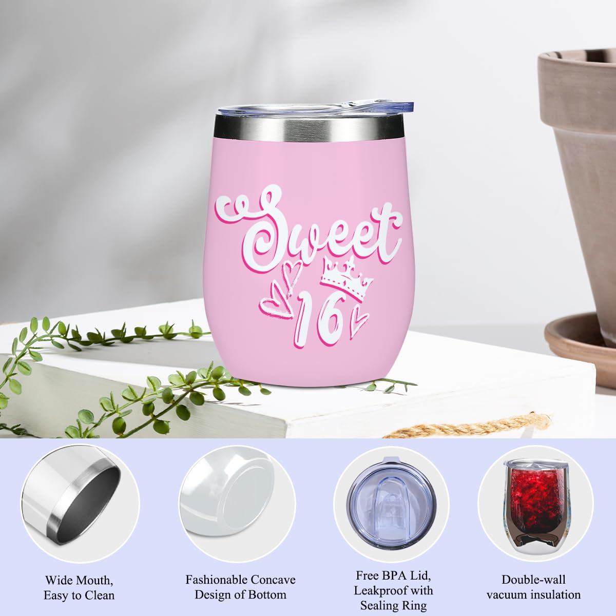Sweet 16 Gifts for Girls, 16th Birthday Gifts for Girls, Teen Daughter Sister Bestie Granddaughter Niece Sweet 16 Party Decorations Gift Basket Set from Mom and Dad