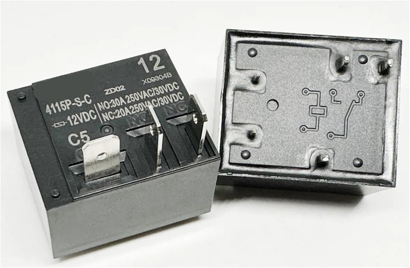 Relé T91C-30A 12V CC 5 pines 4115P-SC interruptor electromecánico de automoción 3