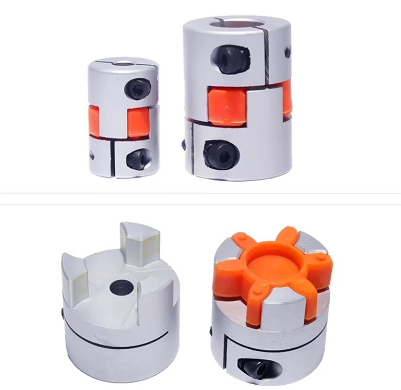 Coupleurs de servomoteur D35L50, accouplement d'arbre élastique flexible en étoile, diamètre 8 mm à 20 mm, 1 pièce(10x12.7)