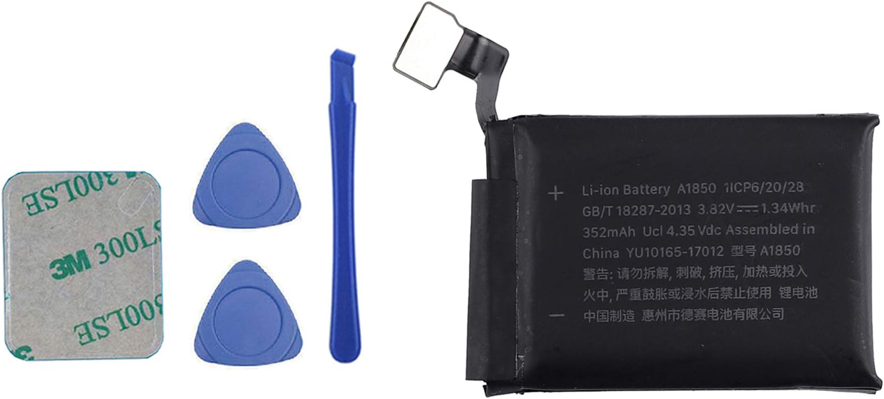 A1850 Replacement Battery Compatible with Watch Series 3 42mm GPS Version A1850 with Toolkit