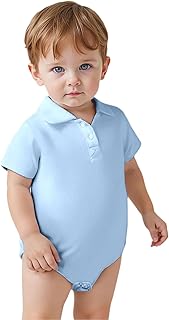 Bebé Niña Mono Casual Verano Traje Infantil Básico Color sólido Manga Corta Peleles para Playa Fiesta Escuela Ropa para Niños 3 24 Meses