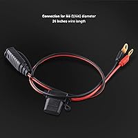 Vista 2 de Arnés de cables compatible con NOCO(R) GC002 X-Connect, M6 (1/4 pulgadas) conector de terminal de ojal