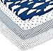 Pack n Play Playard Sheets Set | 3 Pack | 100% Super Soft Jersey Knit Cotton (150 GSM) | Portable Mini Crib Mattress Fitted Sheet for Boys & Girls by BaeBae Goods