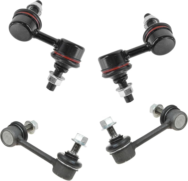 Kit de bieletas da barra estabilizadora TRQ dianteiras e traseiras para Honda Element – 4 peças