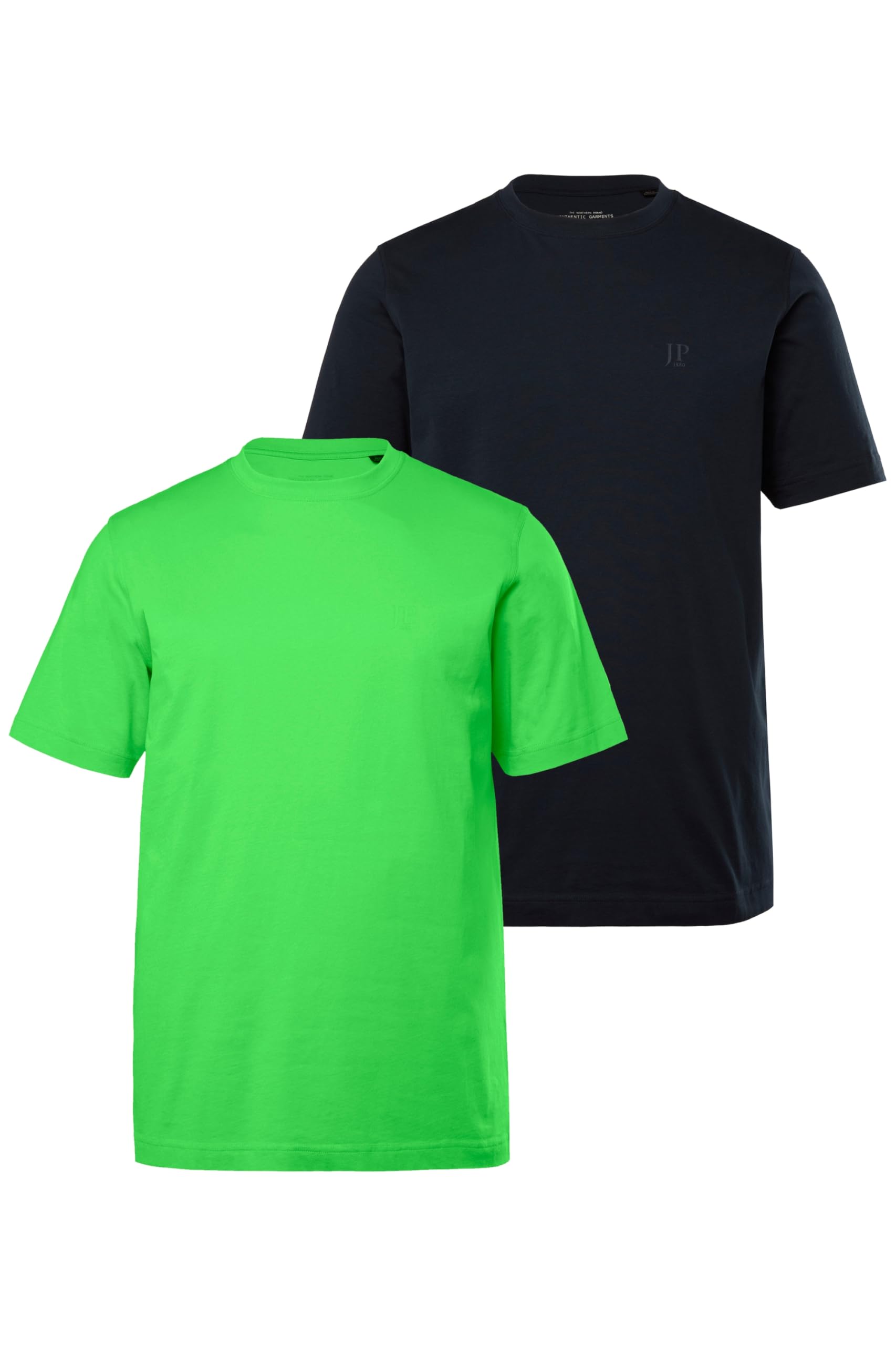 JP 1880 Menswear Big & Tall Plus Size L-8XL 2 Pack of Essential Tees Apple Green XXXXX-Large 702637431-5XL