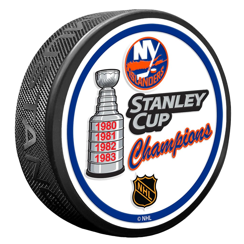 Sports Decor New York Islanders Puck - Stanley Cup Champions