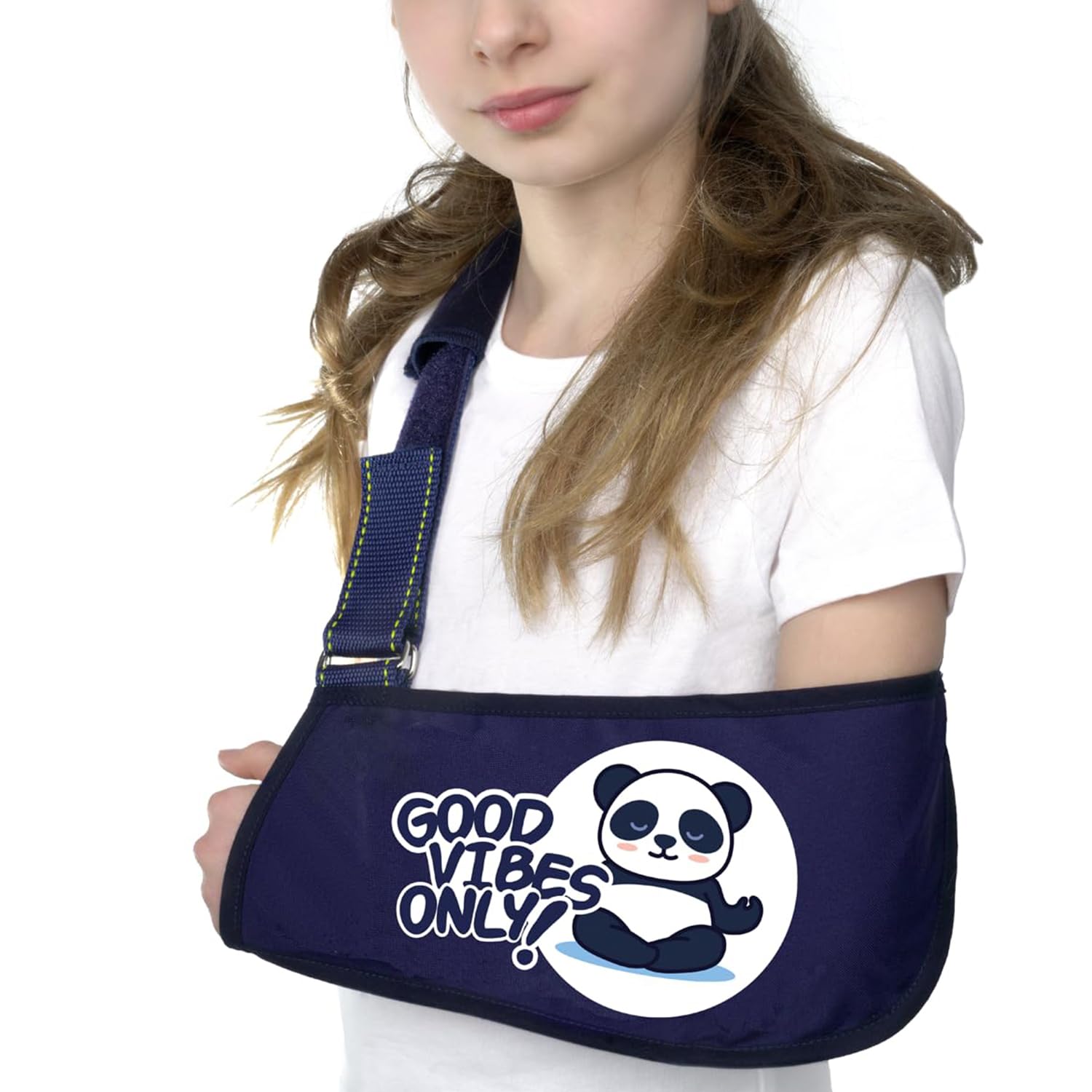 Armschlinge Medizinische Armschlaufe Schulter Für Gipsarm Universell Einstellbar Recht Links Kinder Gebrochener Arm Behandlung Schmerzlinderung Schulterschlinge XXS Dunkelblau