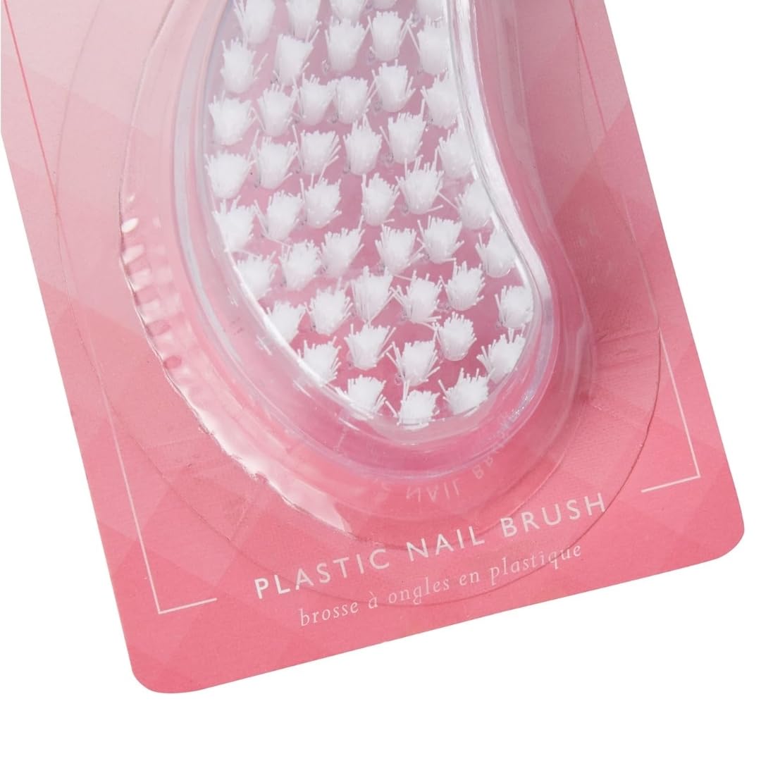 Manicare Spazzola per unghie in plastica, spazzola igienica per la pulizia delle mani e delle unghie, spazzola per pulire sotto lo sporco e il grasso, setole solide e forti, per l'uso su unghie e