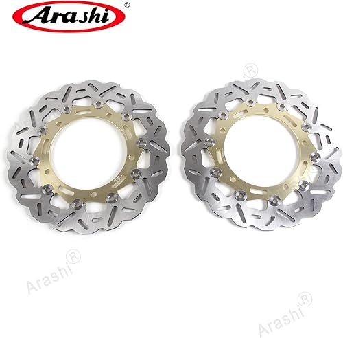 Miniatura 5 de Arashi Rueda delantera y rotores de disco de freno para Kawasaki Z900 Z650 Ninja 650 2017-2022, accesorios de repuesto de motocicleta negro