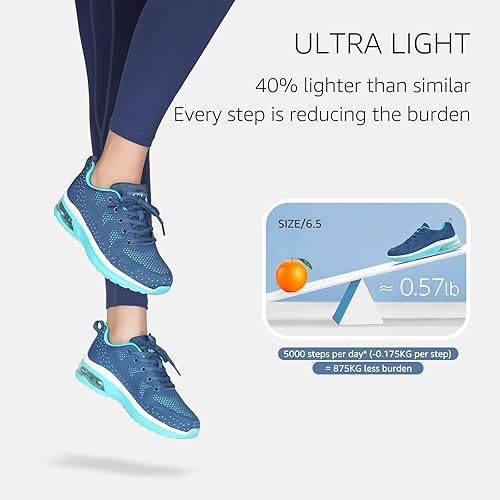 Miniatura 3 de STQ - Tenis para correr transpirables con cámara de aire para mujer