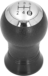 Aramox Botão de engrenagem, botão de mudança de marcha de carro 5 velocidades cabeça de mudança de marcha mudança de mudança de mudança de carro material ABS para Yaris 2005-2010