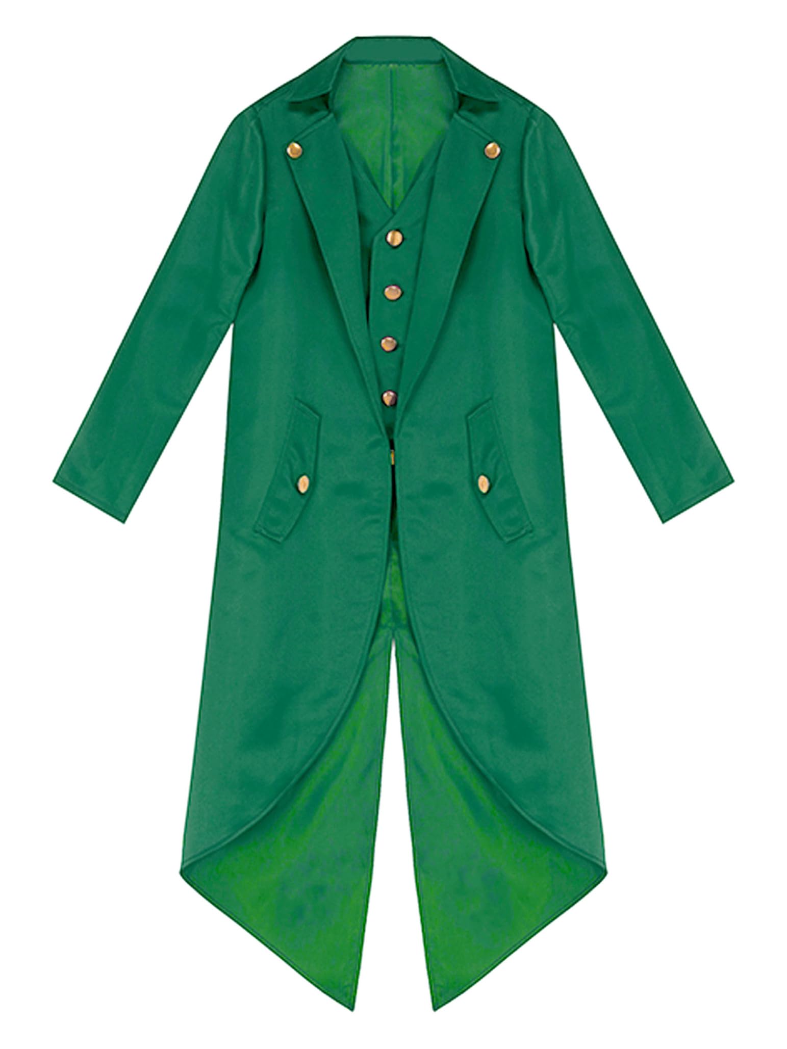Blazer Bambino Ragazzo Cappotto Giacca Steampunk Gotico Frac Gentiluomo Slim Abito Smoking Matrimonio Travestimento Carnevale Halloween