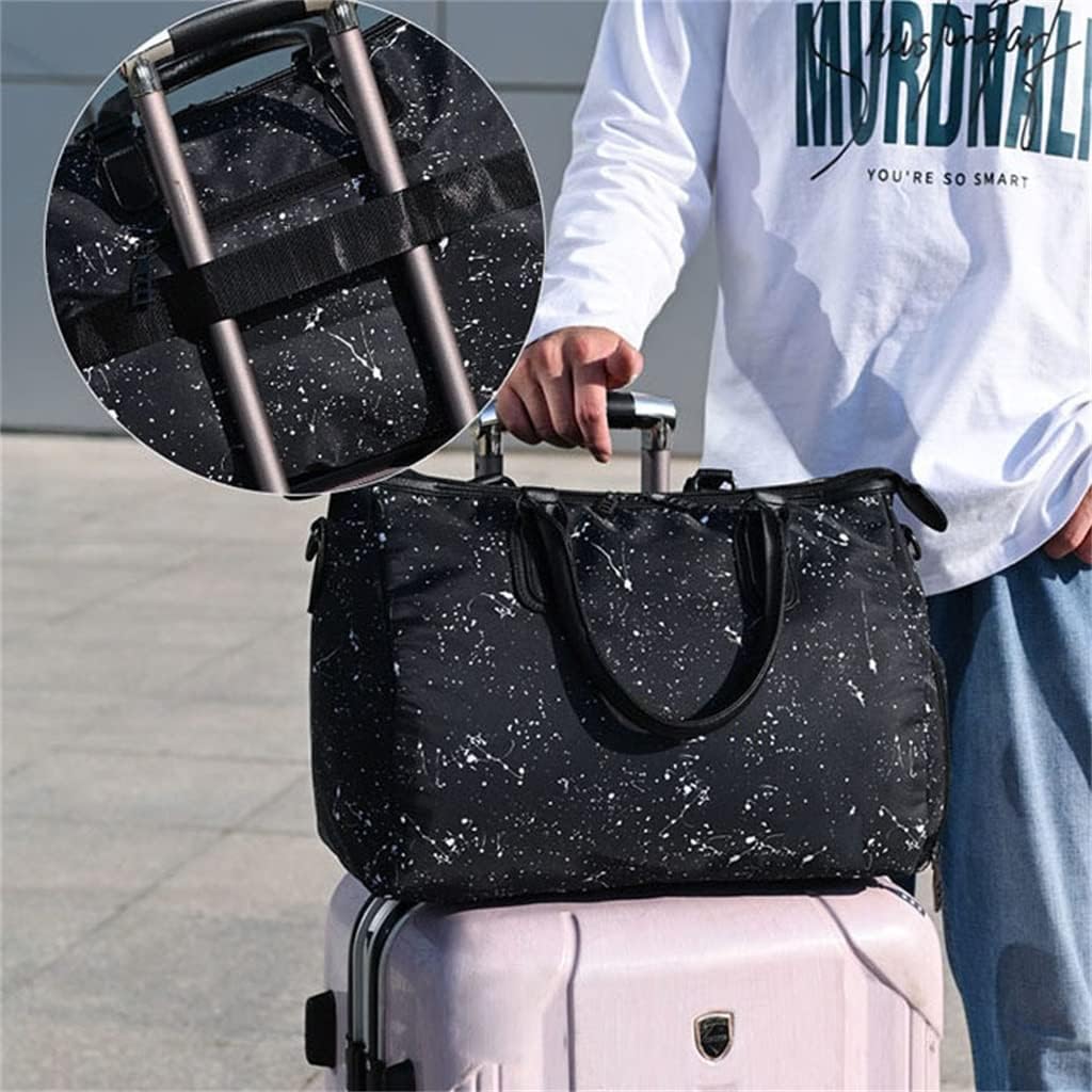 Outdoor Gym Bag Travel Fitness Shoulder Tote Hand Luggage Storage Shoe Pocket Nylon