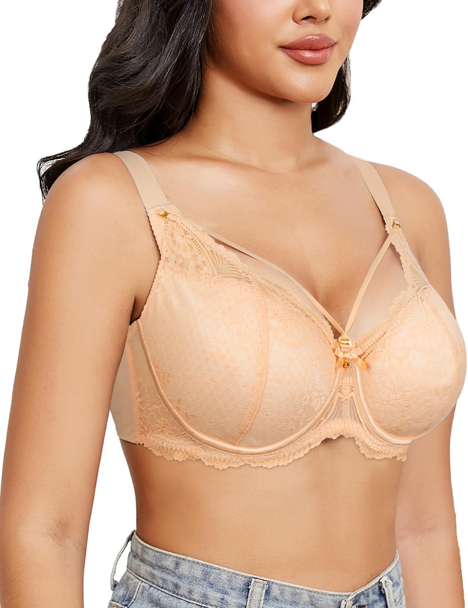 Sexy Lace Bras for Women Plus Size Push Up Bra Full Coverage Underwire Bra - Image 2