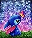ParNarZar DIY Pittura Diamante Quadrato 5D, Mostro e Farfalla 30 x 40 cm, Mosaico Kit con Diamantini 5D Bambini, Diamond Painting Kit Completo Strass Punto Croce Ricamo Artigianato Arti