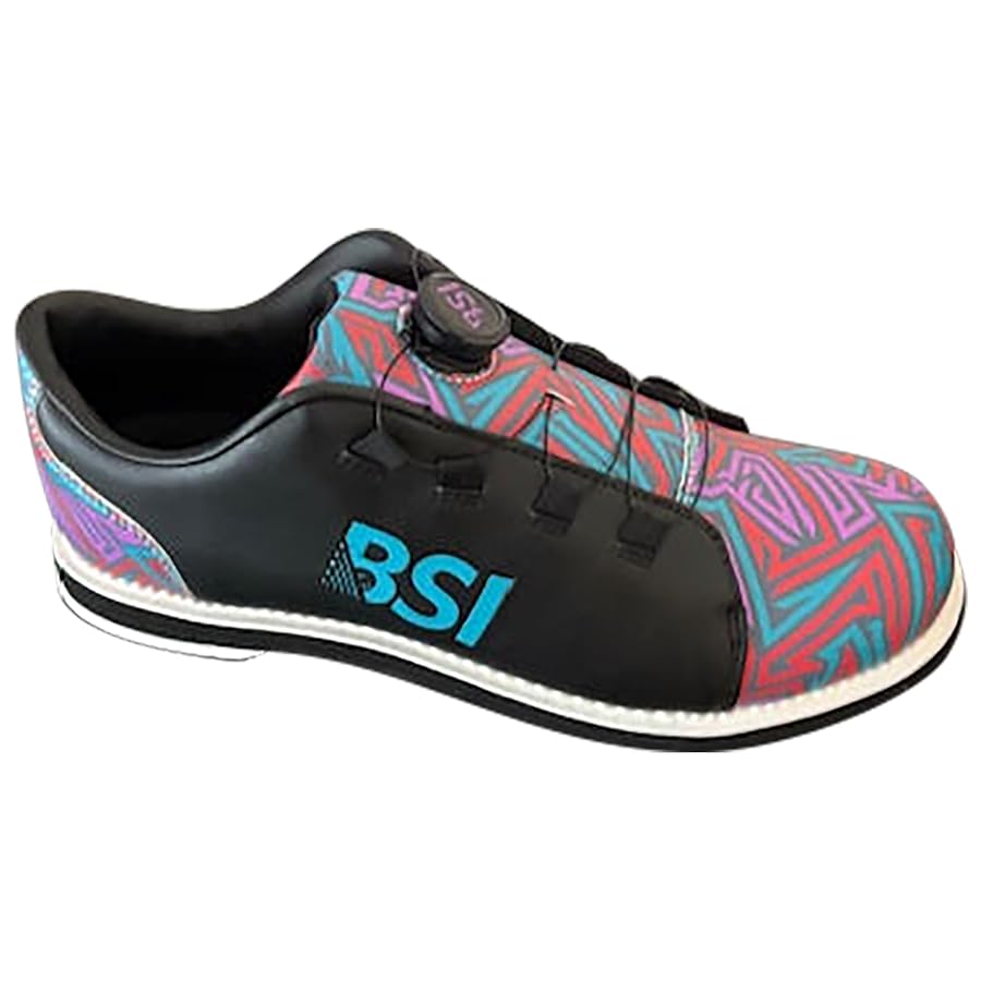 BSI Kaizen Classic Bowling Shoes - Unisex Dial Lacing System, Universal Slide Sole, Retro Style
