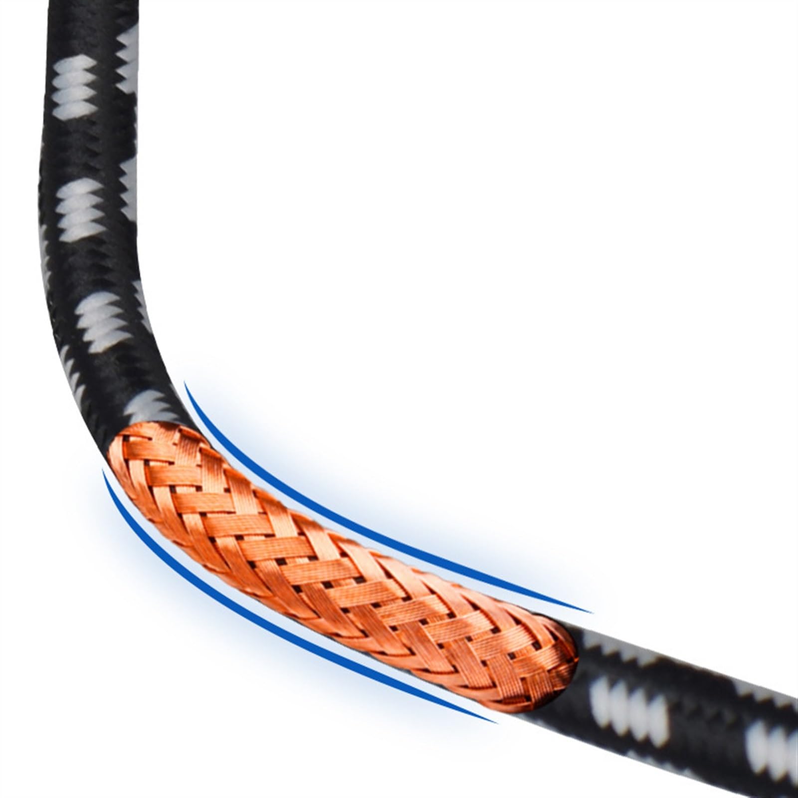 kabel audio do gitary 6.35 MM Przewód Połączeniowy Gitary Skrzynka Elektryczna Gitara Bęben Instrument Linia Audio Linia Redukcji Szumów 3 Metry (Size : 07)