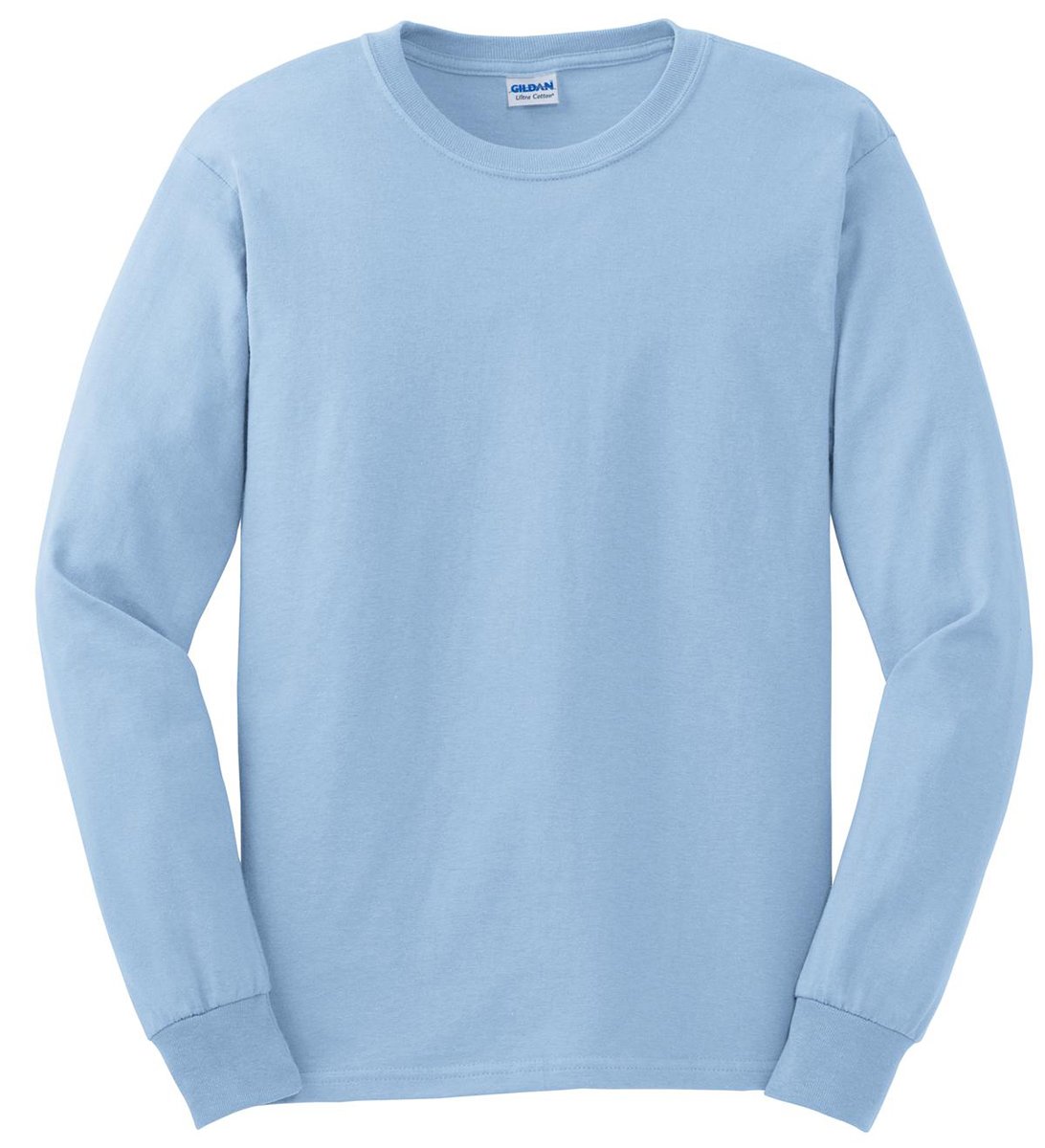 Gildan Ultra Cotton 6 oz. Long-Sleeve T-Shirt (G240)- LIGHT BLUE,M