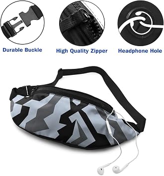 1-200 PCS Personalized Fanny Pack for Men Women Custom Waist Bags with Logo
