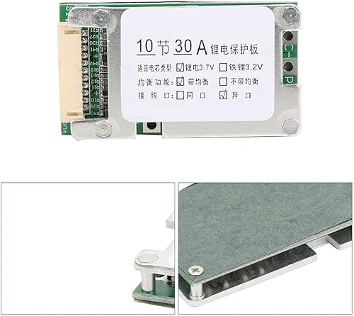 Miniatura 6 de Placa de protección de batería de litio - 10S 36V 30A, carga segura y eficiente para bicicleta eléctrica