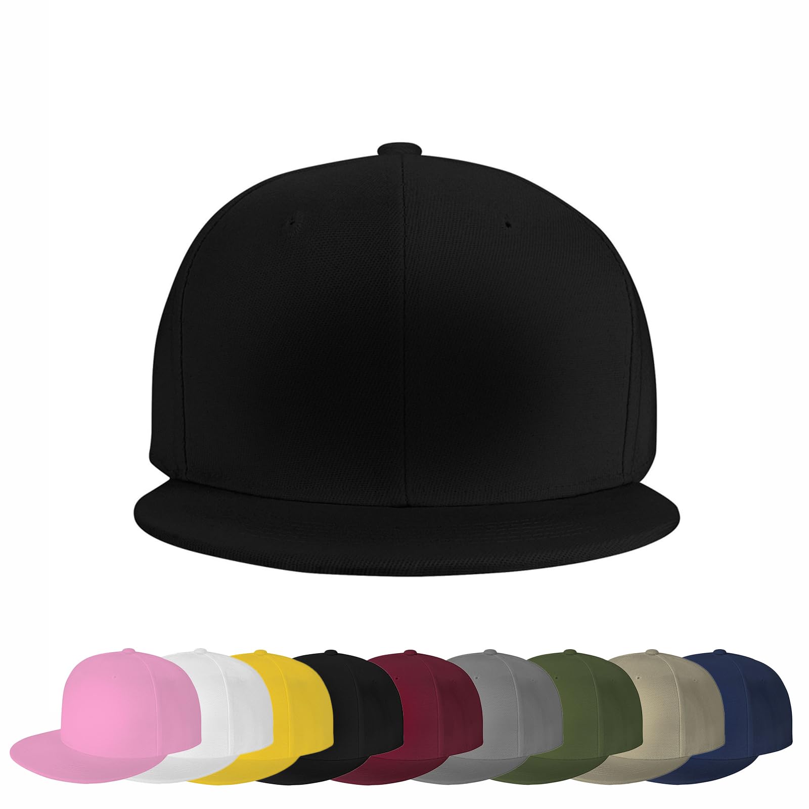 Custom Adjustable Baseball Cap Customize Flat Shade Sun Hat Personalized Gift for Friend Mom Dad