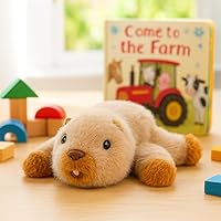 Vista 3 de Adorable animal de peluche de castor suave, lindo regalo de cumpleaños para niños y niñas pequeños