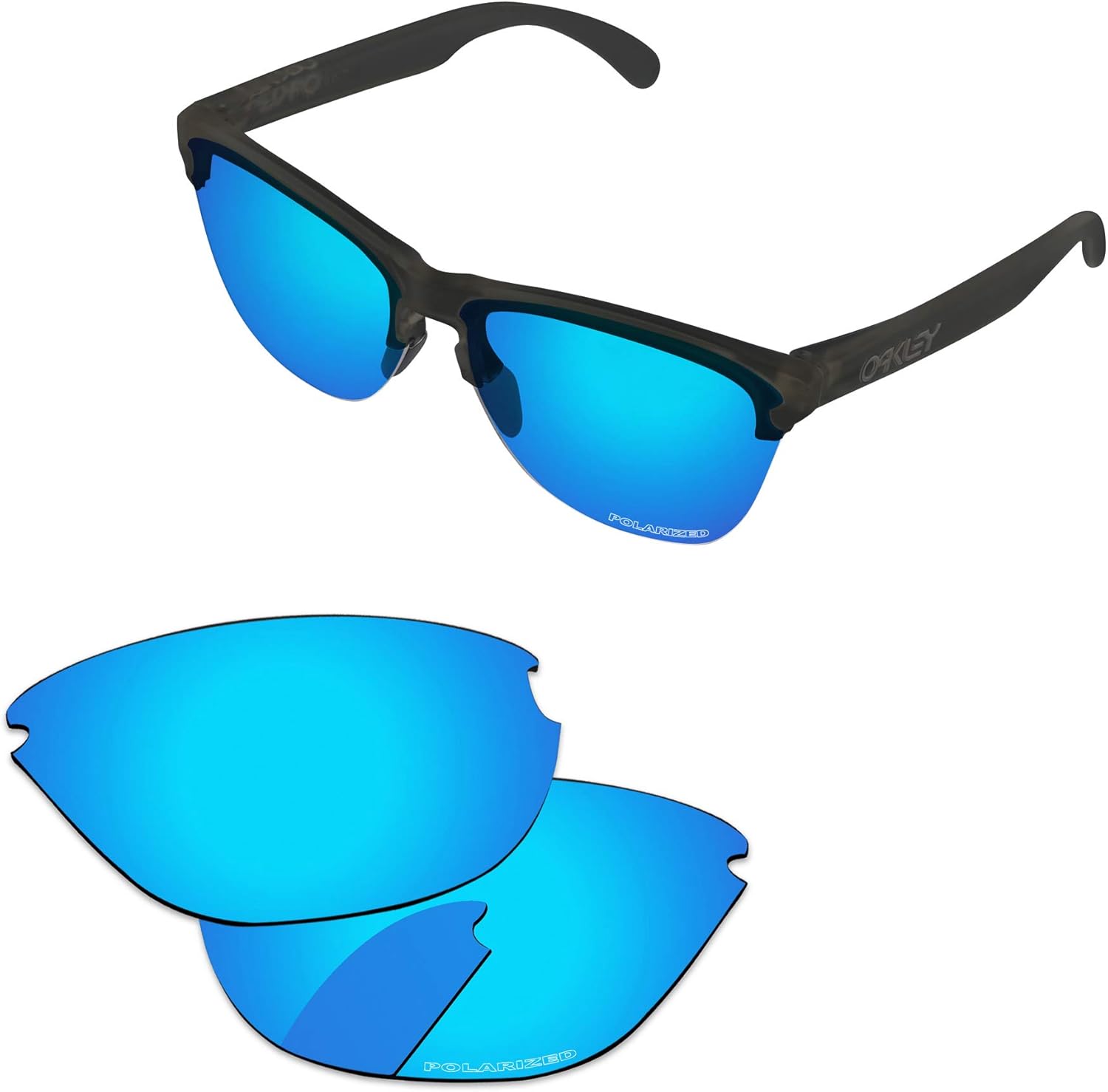 Amazon | PapaViva 偏光 交換レンズ For Oakley Frogskins Lite アイス 