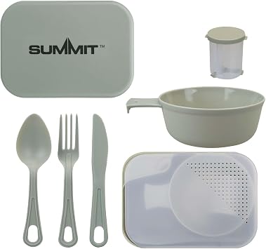 Summit Mess Set Cutlery, Chop Board, Spice Pot Bowl & Mug