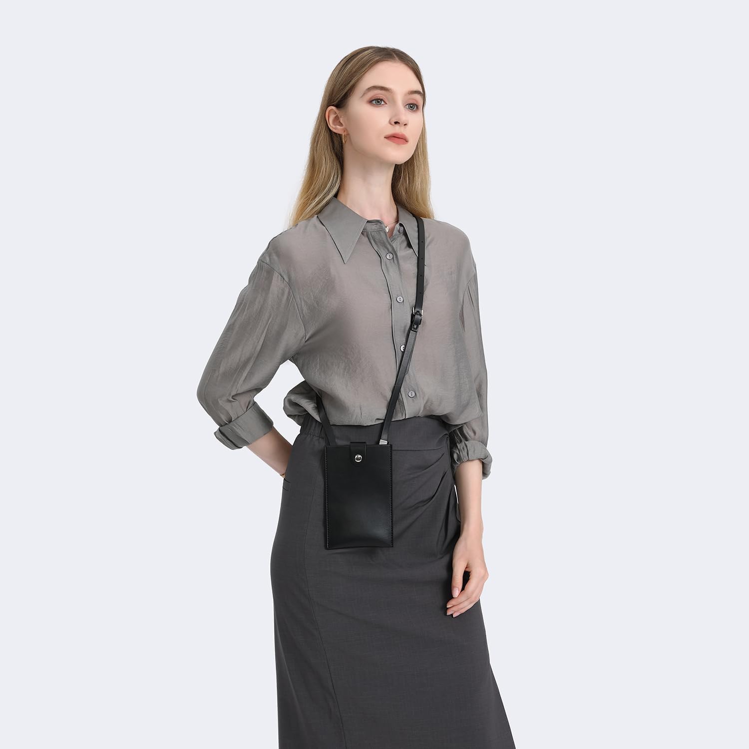 Crossbody Bag with Adjustable Strap and Dash Cell Phone Holder - Image 2