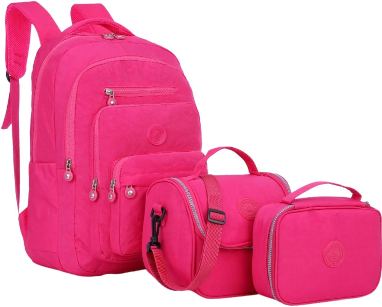 Mochila Escolar Infantil Kit Bolsa Grande De Costas Reforçada Com Lancheira Térmica e Estojo Box Impermeável Juvenil Adolescente Passeio Viagem Notebook Menina Menino Unissex