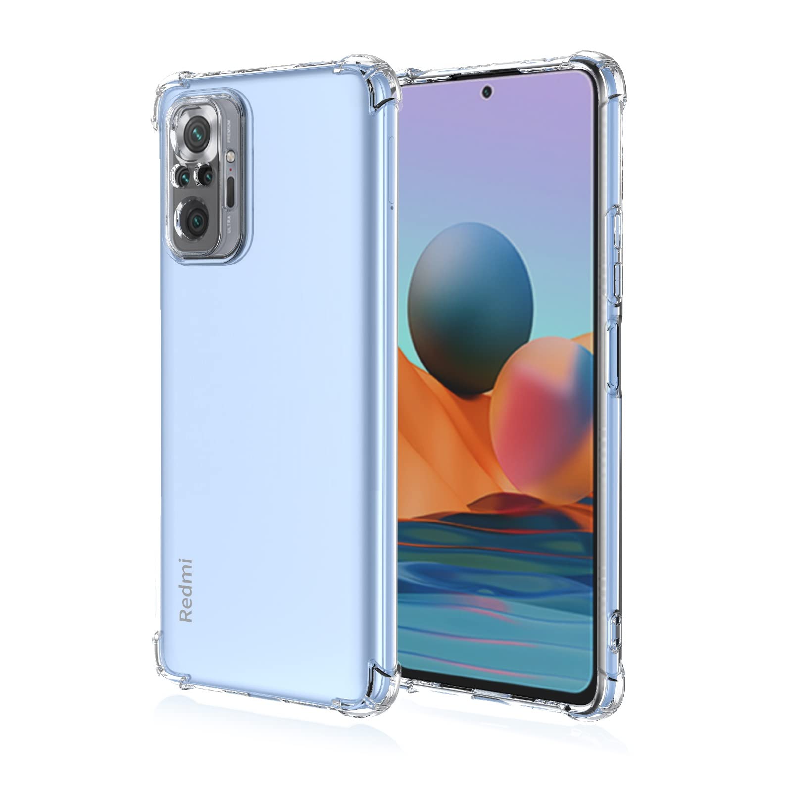 Fantastica custodia in silicone trasparente per Xiaomi Redmi Note 10 Pro