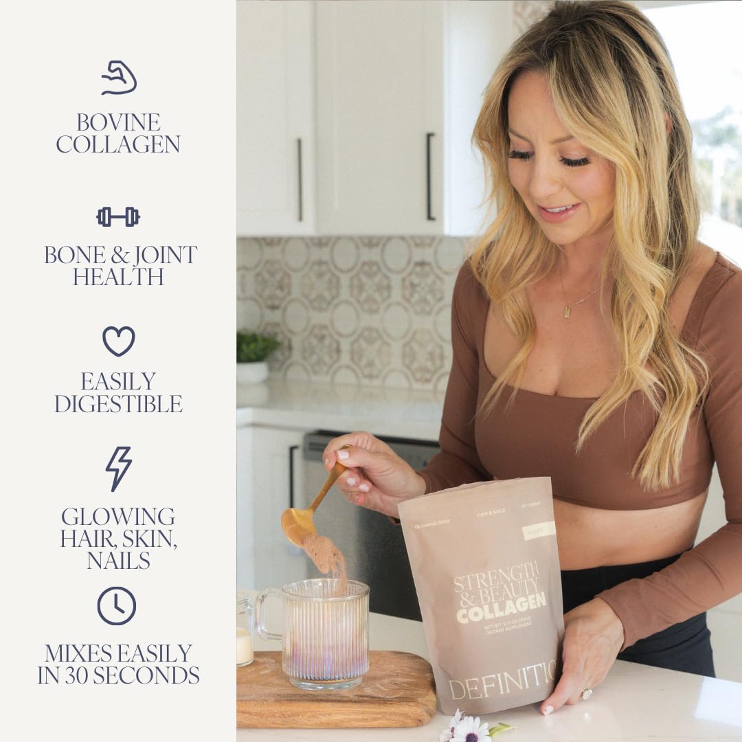 Collagen Powder for Women, Beauty Blend with Vitamin C, Biotin & Hyaluronic Acid, Supports Hair, Skin & Nails, 20 Servings, Grass-Fed Bovine, Chocolate — Amazon image 2