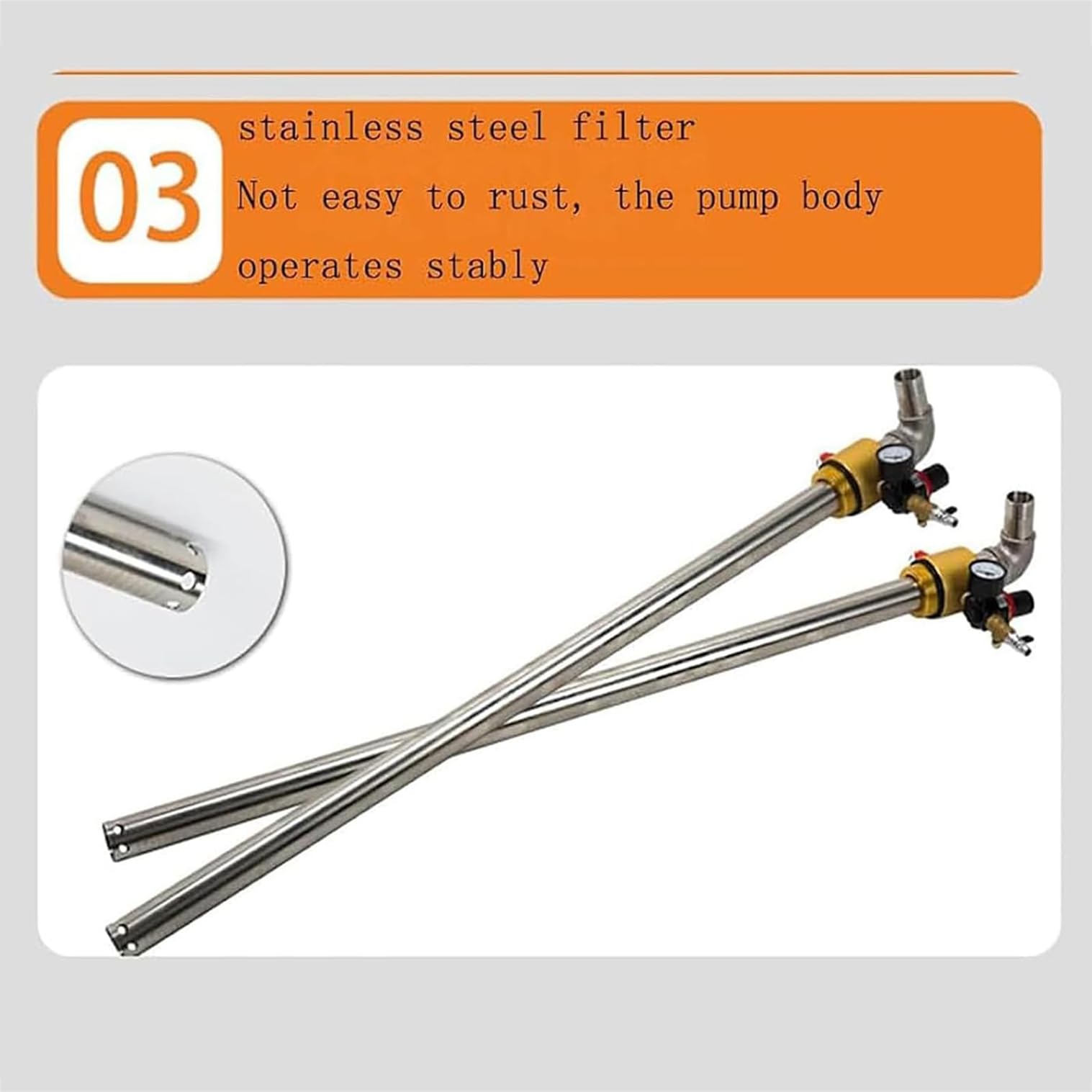 Pompa Di Trasferimento Olio Ad Aria Per Fusto Pompa Chimica Pneumatica In Acciaio Inox Portata 130 L/min Pompa A Membrana Pneumatica Con Manometro E Valvola Di Sicurezza Per Olio Motore Diesel