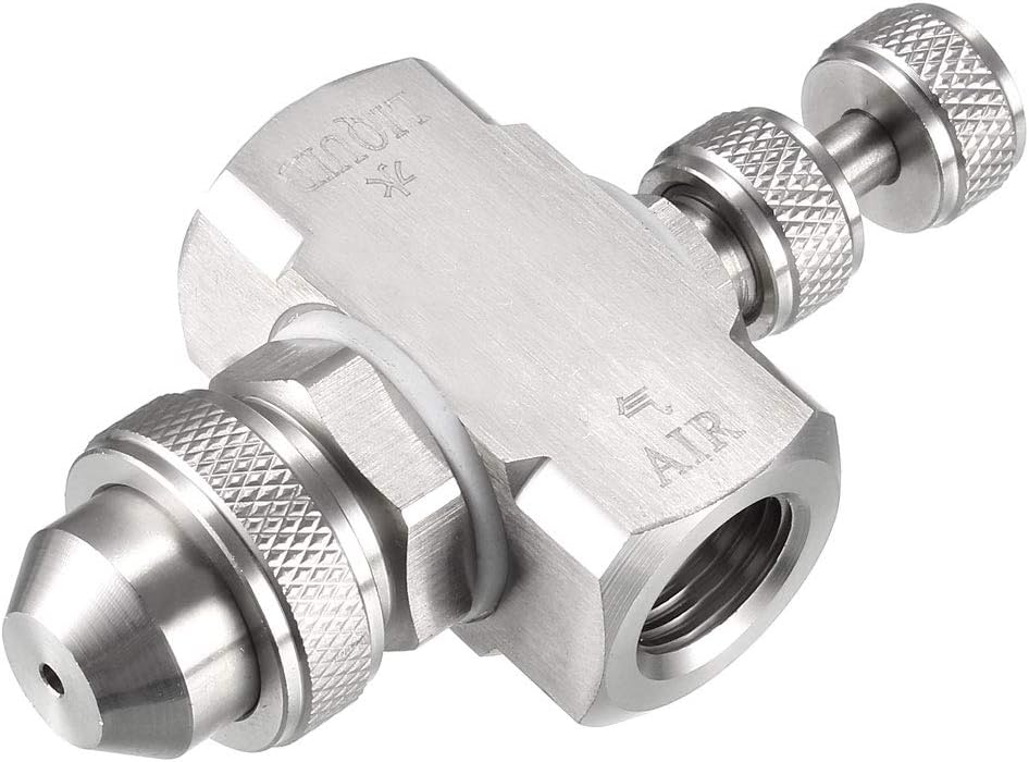 uxcell Air Atomizing Nozzle, 1/4BSPT Misting Low Pressure Solid Cone Spray Tip Nozzles