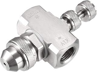 uxcell Air Atomizing Nozzle, 1/4BSPT Misting Low Pressure Solid Cone Spray Tip Nozzles
