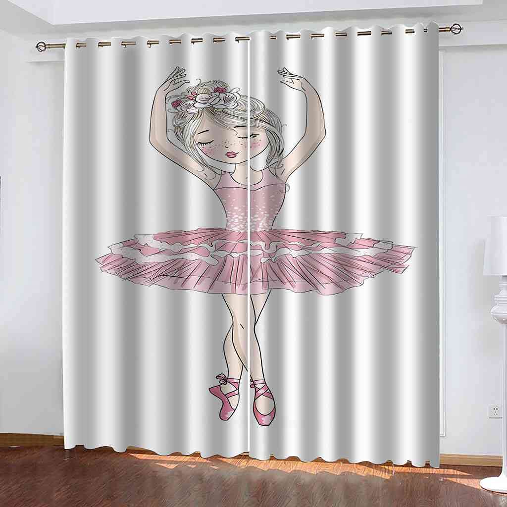 Rideaux occultants enfant 3D thermiques et phoniques pour chambre fille