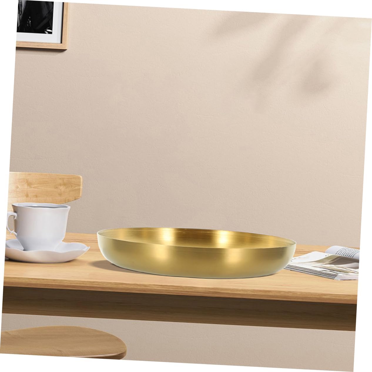 Stainless Steel Steak Plate for Breakfast, Vegetables, Parties
