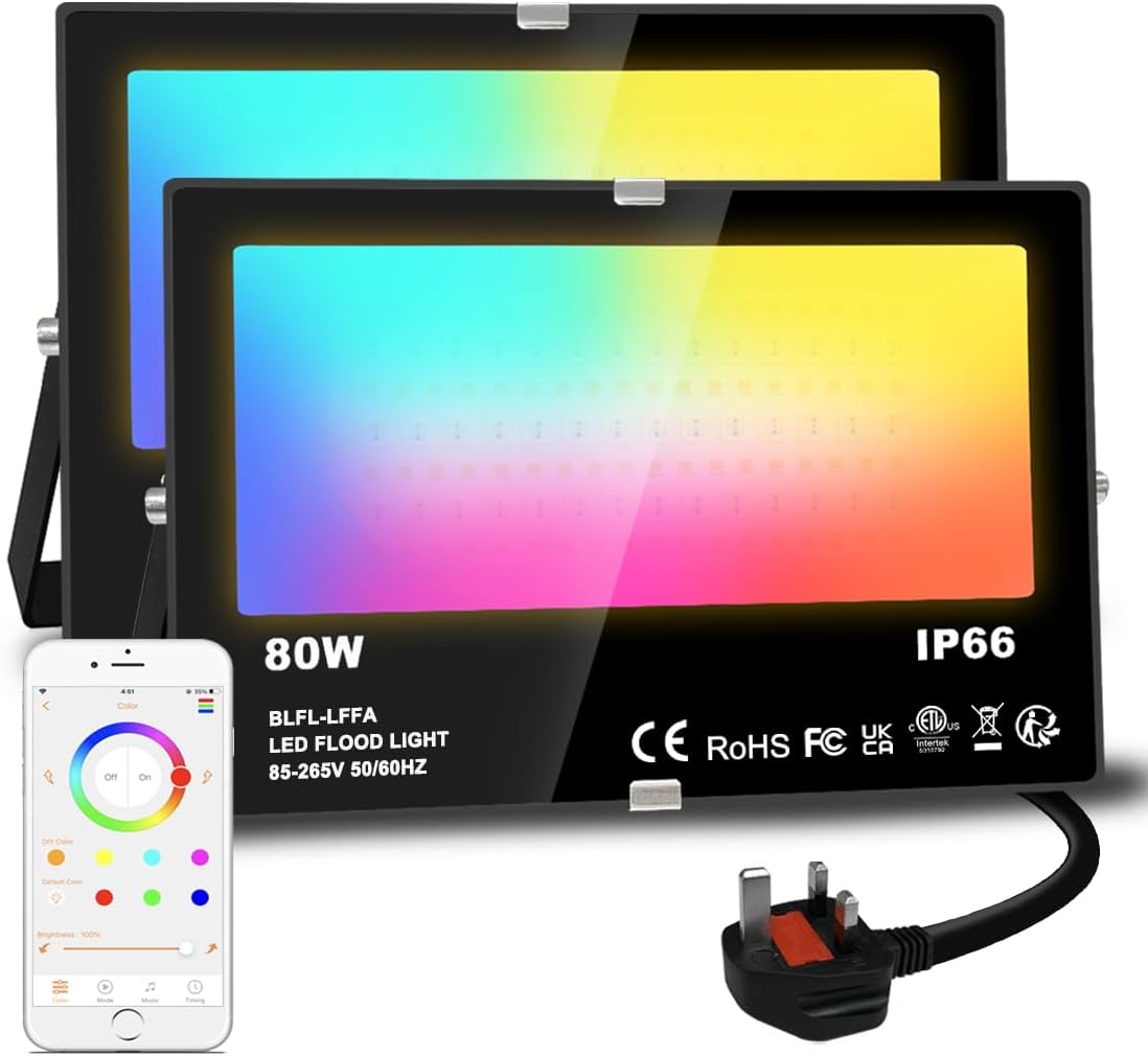 BLFL-LFFA/LFCA LED Floodlight, 80w-2, 2 Packs, BLFL-LFFA/LFCA