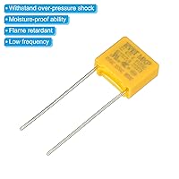 Vista 4 de PATIKIL Condensadores de seguridad, paquete de 10 unidades 0.0047uF AC 310V 0.295 in Pin Pitch 0.394x0.354x0.157 in polipropileno Film Capacitor