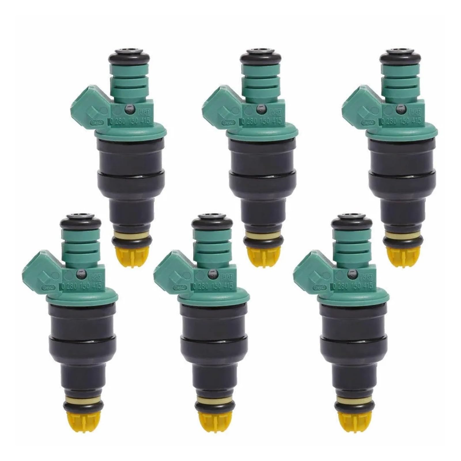 Fuel Petrol Injection Nozzle 6PCS Fuel Injectors 0280150415 FJ292 for 325i 323i 525i for M3 for E36 E34 E30 2.5L 3.0L Replacement Nozzle Parts